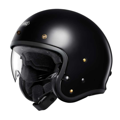 Shoei J.O2 Black Open Face Helmet - 