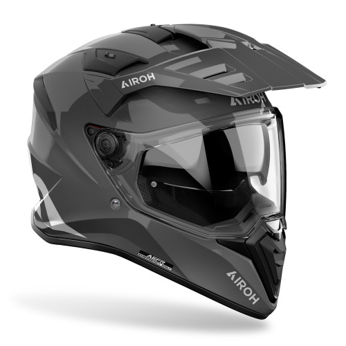 Airoh Bandit Helmet - Color Dark Grey Gloss - Airoh Bandit Helmet - Color Dark Grey Gloss -