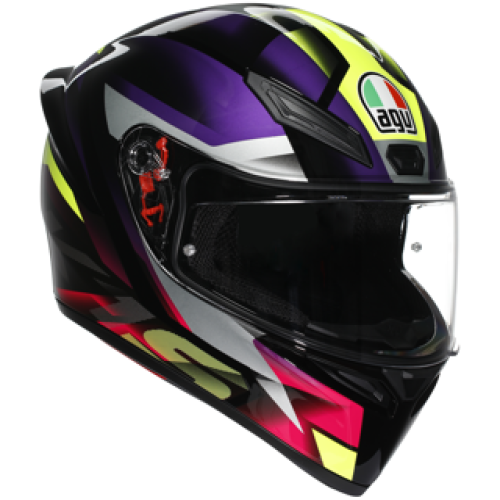 AGV K1-S Fastlap, Black/Purple/Pink, Full face helmet - 