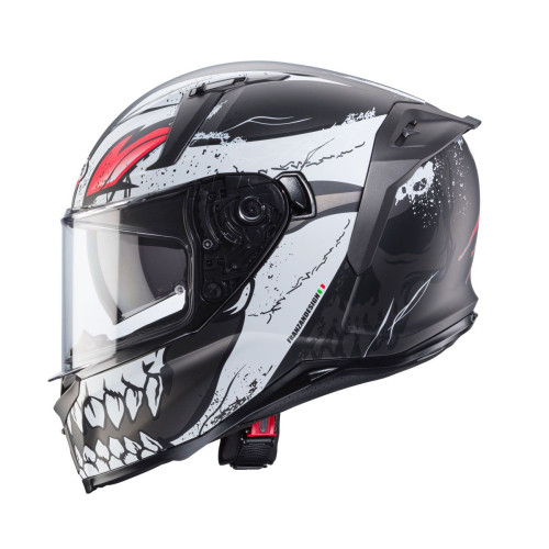Caberg Avalon X Punk Matt Grey/Black/Red Full Face Helmet - 