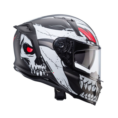 Caberg Avalon X Punk Matt Grey/Black/Red Full Face Helmet - 