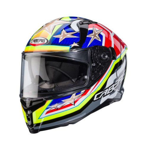 Caberg Avalon X Track Black/Yellow/Red/Blue Helmet - Caberg Avalon X Track Black/Yellow/Red/Blue Helmet -
