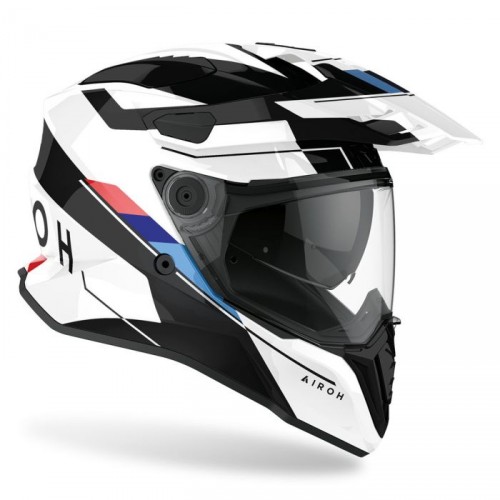 Airoh Commander Adventure Helmet - 'Skill White' (Gloss)