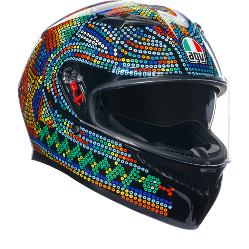 !!! NEW !!! AGV K3 Rossi WInter Test 2018 ECE 22.06 THE ICONIC AGV FULL-FACE ROAD HELMET, VERSATILE AND SAFE, SUITED TO ANY RIDING STYLE, WITH BUILT-IN SUN VISOR.
