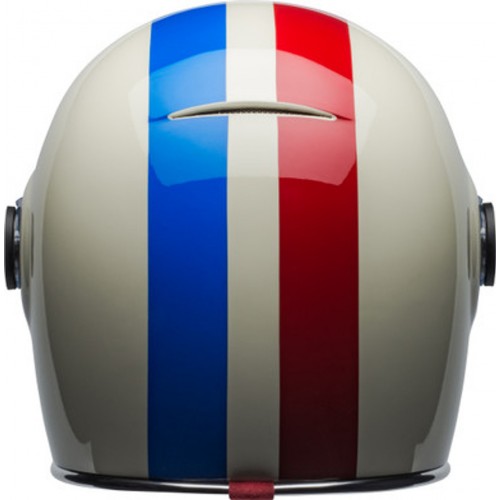 Bell Cruiser 2022 Bullitt Adult Helmet (Command Gloss Vintage White/Oxblood/Blue)