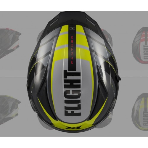 Axxis PANTHER SV FLIGHT C3 Gloss Black/Grey/Yellow