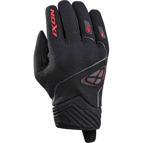 Ixon Hurricane 2 Textile Gloves - Black / Red - 
