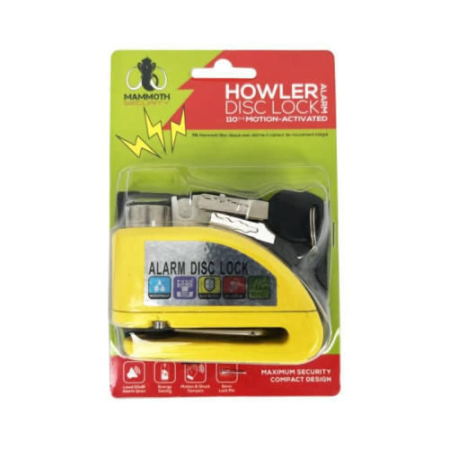 Security Pack 1: Mammoth Howler Disc Lock Alarm + Disc Lock Reminder