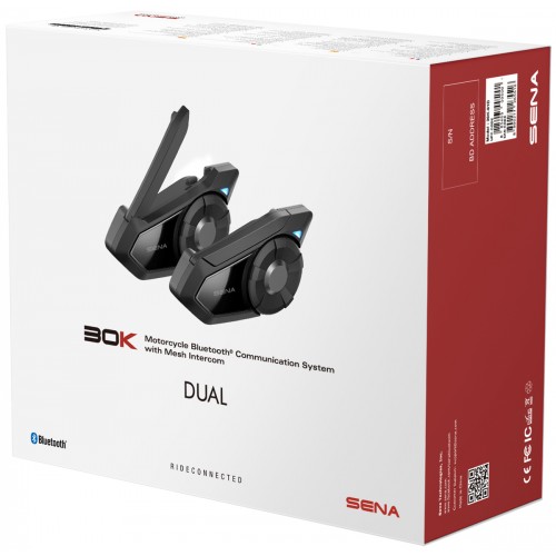 Sena 30K M/C B/T Comm System with Mesh Intercom Dual 30k-01D