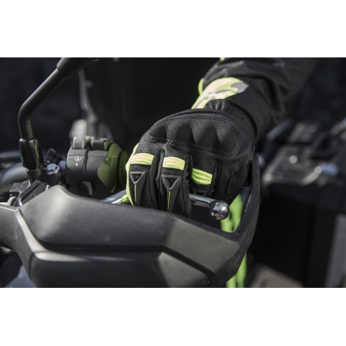 Spidi Alu-Pro WP Leather Gloves-Blk/Yellow
