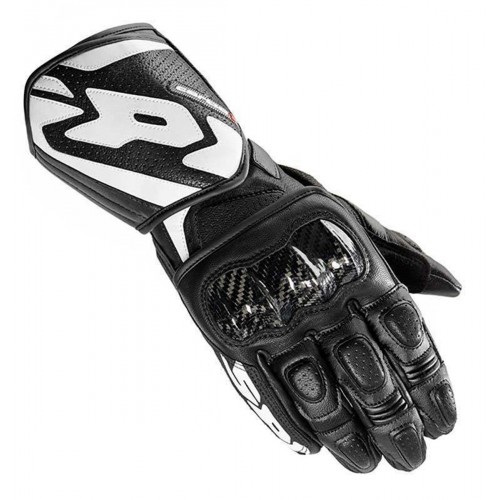 Spidi Carbo 1 Leather Gloves-Black