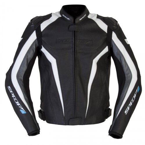 Spada Leather Jackets Corsa GP Black/White/Anth