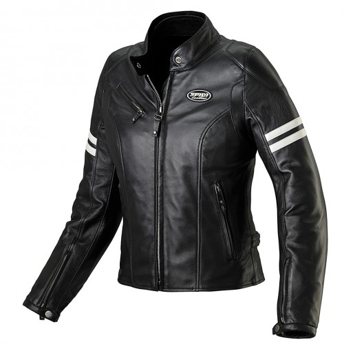 Spidi ACE Lady Leather Jacket-Black/ICE