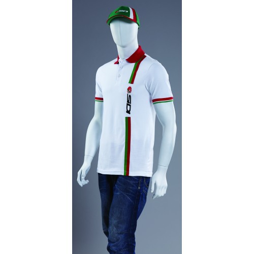 Sidi Casuals Polo Shirt-Strip White