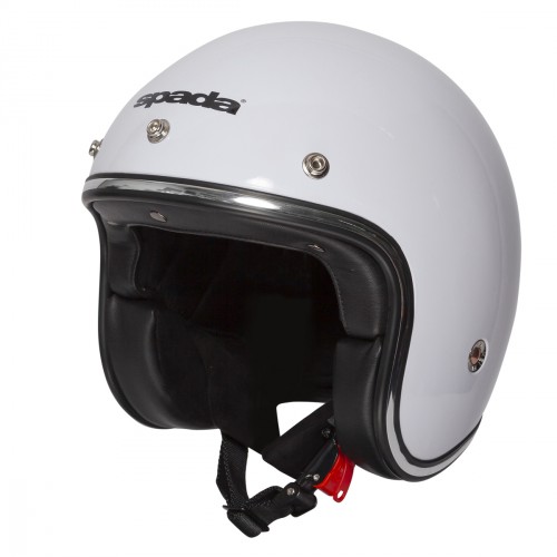 Spada Helmet Open Face Classic Plain Gloss White