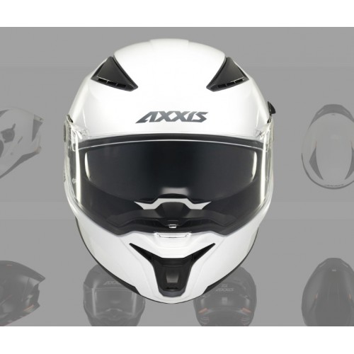 Axxis PANTHER SV SOLID A0 Gloss White helmet