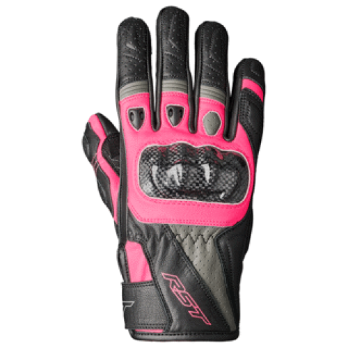 RST STUNT III CE LADIES MOTORCYCLE GLOVE, pink - 