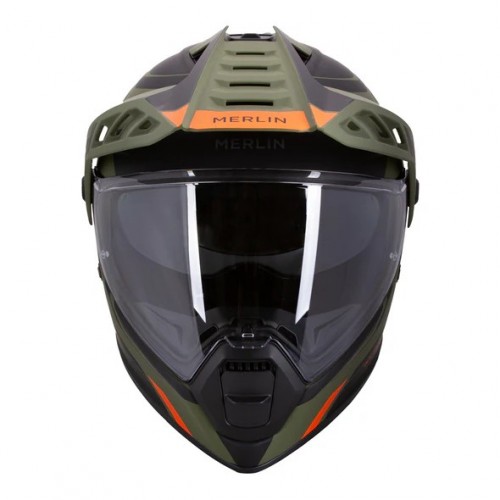 Merlin Torres Adventure Full Face Helmet - Block Matt Green
